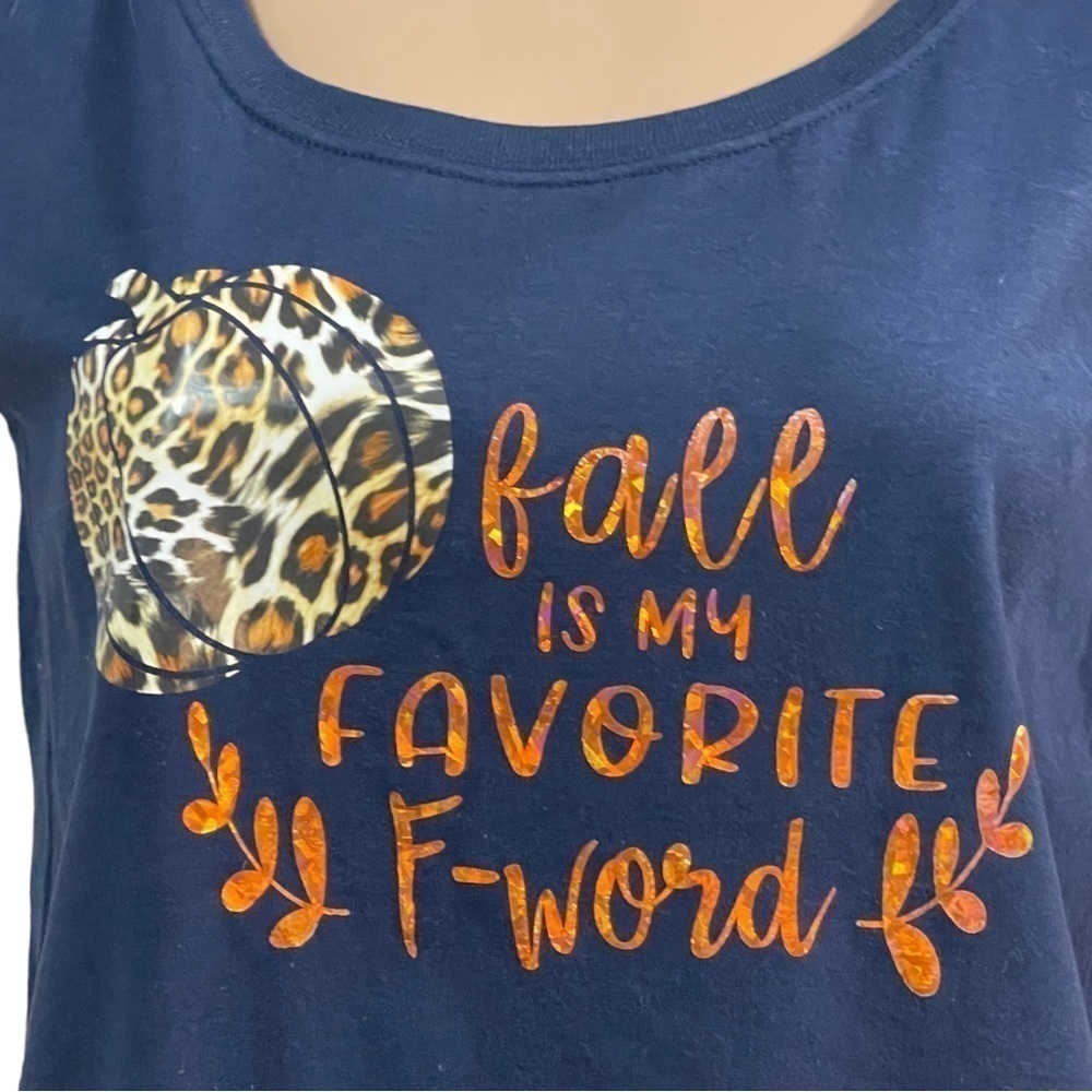 FALL Is My Favorite F-Word Navy Blue Tee
